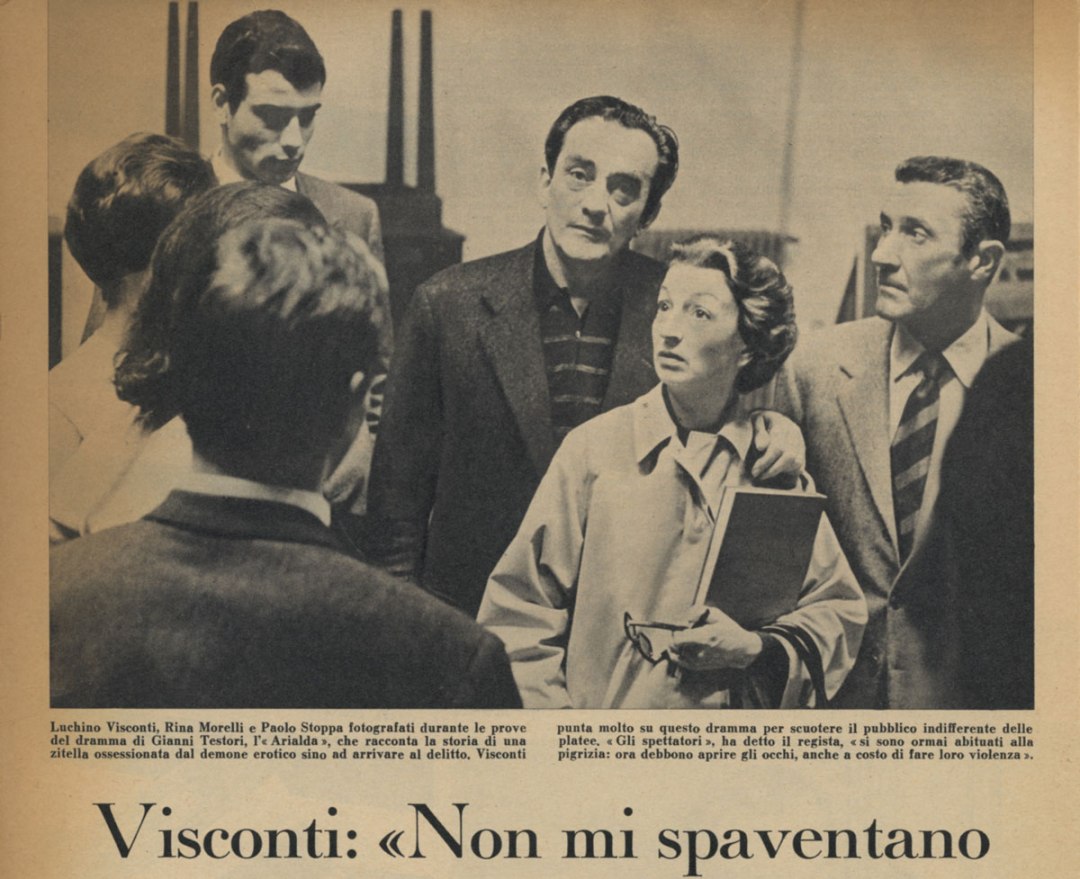 Visconti: Non mi spaventano i moralisti di professione