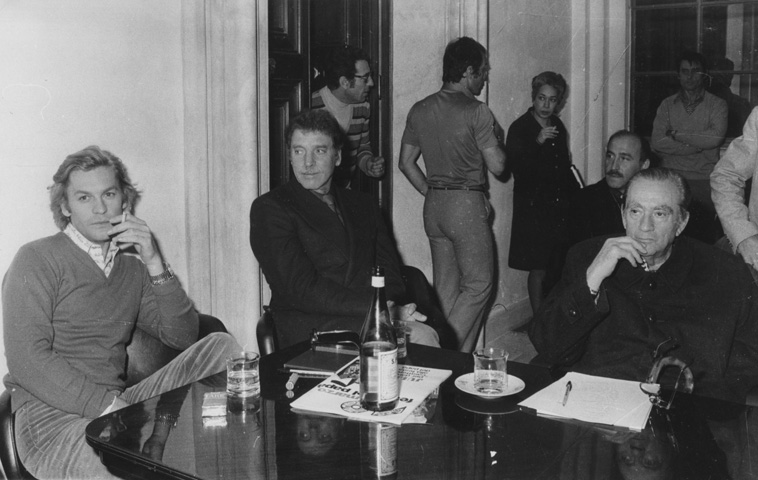 Helmut Berger, Burt Lancaster, Luchino Visconti